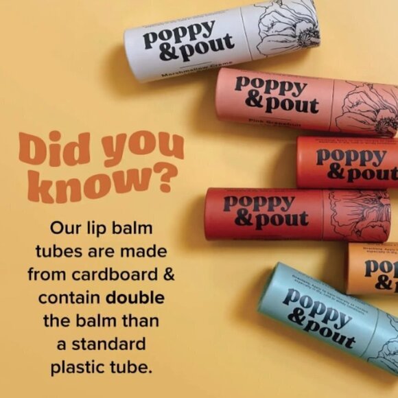 POMEGRANATE PEACH POPPY & POUT LIP BALM - Picture 7 of 7